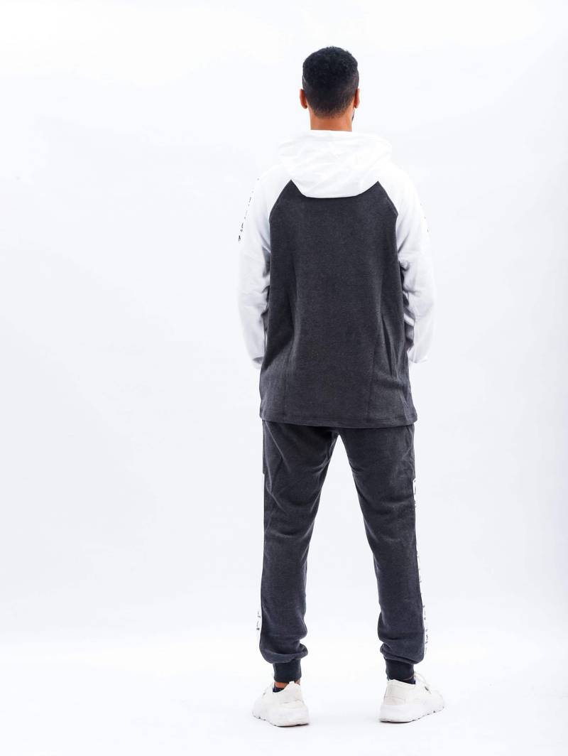 Konahm classic cotton tracksuit - Grey/White - view 2