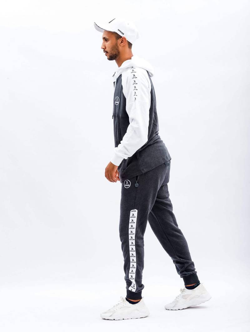 Konahm classic cotton tracksuit - Grey/White