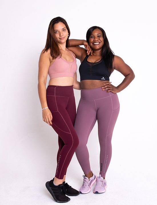 purple leggings - product page