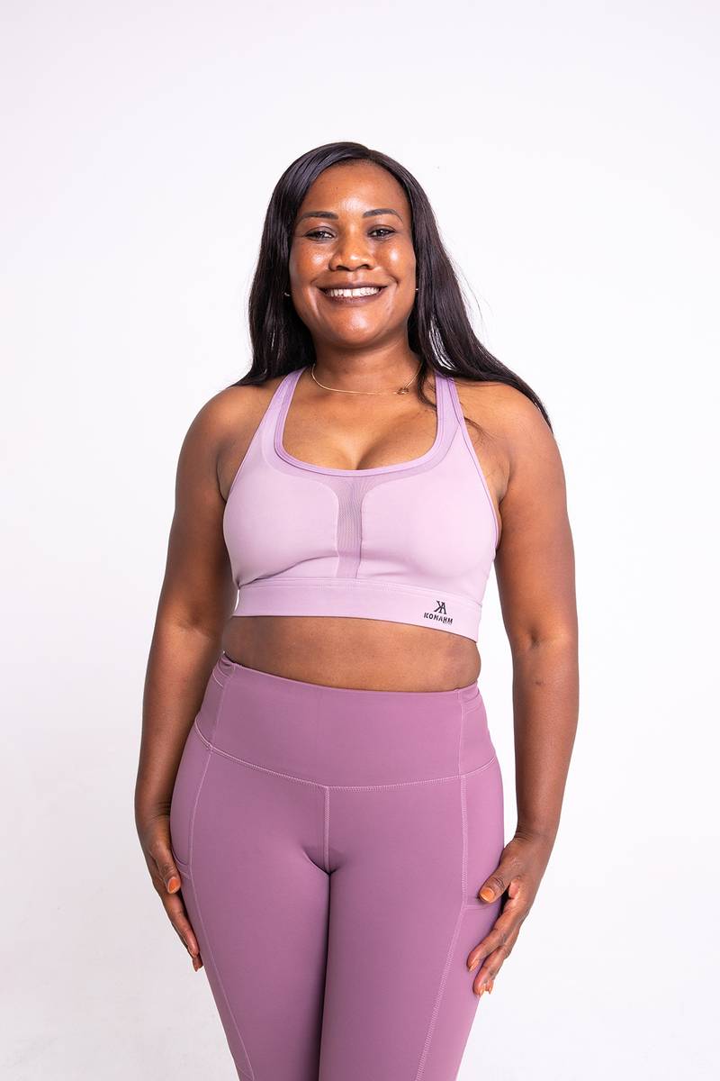Konahm Train Seamless Sports Bra - Pink - view 2