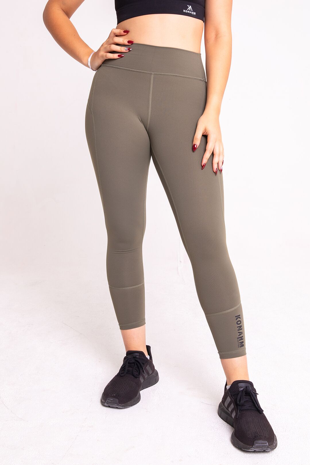 plain leggings sage