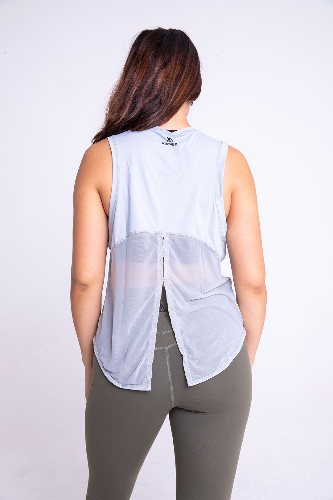 grey training tank top